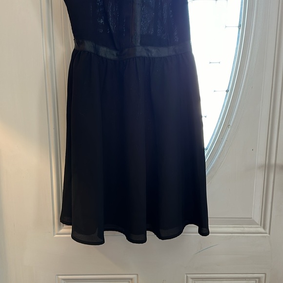 NWT GIANNI BINI Black Halter Mini Dress Womens Size XS - Picture 2 of 11